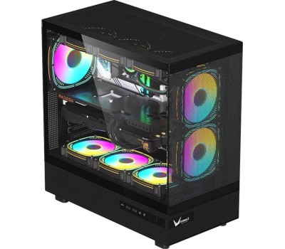 Корпус для ПК FORMULA Корпус ATX Crystal Z8, Midi-Tower, без БП, черный [crystal z8 b]