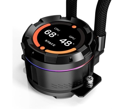 ID-COOLING Система водяного охлаждения SL360 Pro Se, LCD, 4-pin, 120мм, черный, retail