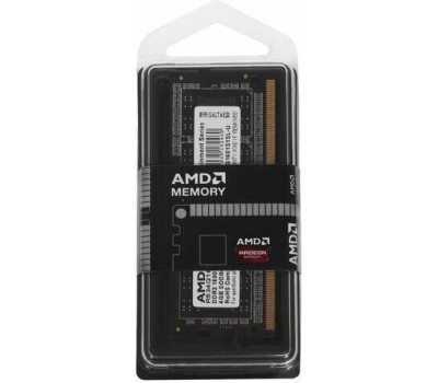 AMD RADEON Модуль памяти 4GB DDR3L 1600 SO DIMM R5 Entertainment Series Black R534G1601S1SL-U Non-ECC, CL11, R534G1601S1SL-U 1.35V, Retail (182460)