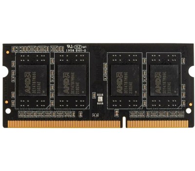 AMD RADEON Модуль памяти 4GB DDR3L 1600 SO DIMM R5 Entertainment Series Black R534G1601S1SL-U Non-ECC, CL11, R534G1601S1SL-U 1.35V, Retail (182460)