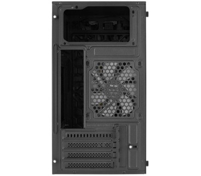 Корпус для ПК AEROCOOL Корпус MINITOWER Micro-ATX,Mini-ITX W/PSU 3х12cm fan RGB(1 предустановлен) черный с окном EVO Mini-G-BK-v1 4711099472352