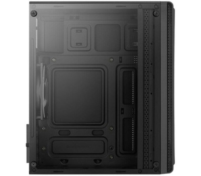 Корпус для ПК AEROCOOL Корпус MINITOWER Micro-ATX,Mini-ITX W/PSU 3х12cm fan RGB(1 предустановлен) черный с окном EVO Mini-G-BK-v1 4711099472352