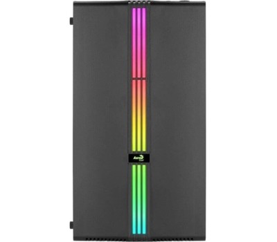 Корпус для ПК AEROCOOL Корпус MINITOWER Micro-ATX,Mini-ITX W/PSU 3х12cm fan RGB(1 предустановлен) черный с окном EVO Mini-G-BK-v1 4711099472352