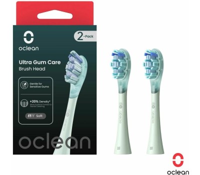 Комплект насадок OCLEAN Комплект насадок Ultra gum care (2 шт), зеленый