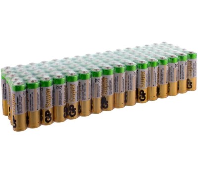 GP Алкалиновые батарейки Super Alkaline 15А АA - 80 шт. в пленке