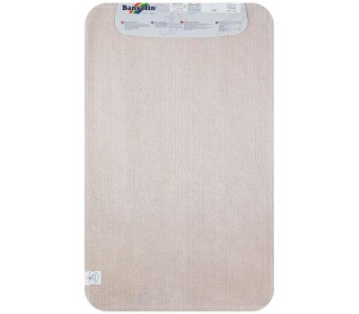 САНАКС - Коврик в ванную ШАГГИ ЭКО одинарный, КОРИЧНЕВЫЙ 50х 80 см, 100% полиэстер, ворс 20 мм 10324