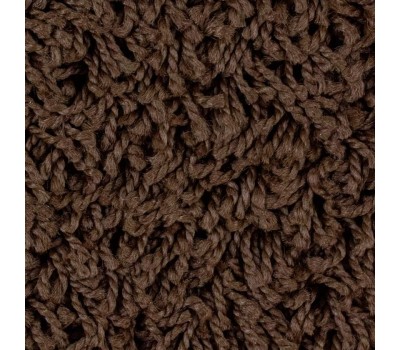 САНАКС - Коврик в ванную ШАГГИ ЭКО одинарный, КОРИЧНЕВЫЙ 50х 80 см, 100% полиэстер, ворс 20 мм 10324
