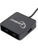 USB хаб GEMBIRD (UHB-242) концентратор USB 2.0 4 порта черный
