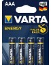 Элементы питания VARTA (04103213414) BL4 LR03 ENERGY ALKALINE (4103) (4103213414)