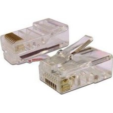 Коннектор LANMASTER (TWT-PL45-8P8C) UTP кат.5e RJ45 (упак.: 100шт)