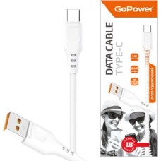 кабель GOPOWER (00-00018565) Кабель GP01T USB (m)-Type-C (m) 1.0м 2.4A белый