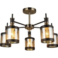 светильник ESCADA 599/5P E27*60W Antique brass/Black