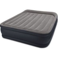 Кровать надувная INTEX Кровать надувная Deluxe Pillow Rest Queen, 152 х 203 х 42 см, с подголовником, встроенный насос, 64136
