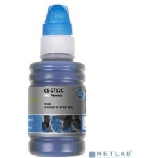 CACTUS Чернила CS-GT52C M0H54AE голубой 100мл для HP DeskJet GT 5810/5820/5812/5822