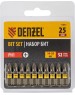 Набор бит DENZEL Набор бит PH1х25, сталь S2, шестигранный профиль, 10 шт. 11651