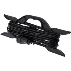 PROCONNECT Удлинитель-шнур на рамке ПВС 2х0,75, 10м, б/з, 6А, 1300Вт, IP20, черный (Сделано в России)