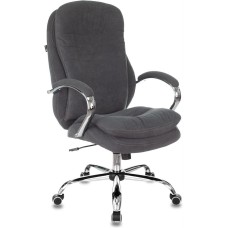 Кресло компьютерное БЮРОКРАТ Кресло руководителя T-9950SL Fabric серый Alfa 44 крестов. металл хром