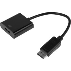PREMIER Кабель-переходник аудио-видео H105, DisplayPort (m) - HDMI (f), ver 1.2, ver 1.4, 0.15м, черный [a3378]