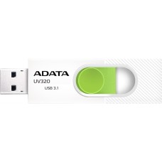 A-DATA Флеш Диск 64GB UV320 AUV320-64G-RWHGN USB3.2 белый/зеленый