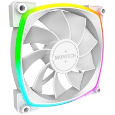 MONTECH Вентилятор RX120 Reverse, 120мм, 4-pin, 1600об/мин, 27 дБ, ARGB, белый, Ret [rx120 pwm white]