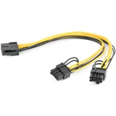 CABLEXPERT Кабель питания CC-PSU-85 PCI-Express 6-пин на 6+2 пин x 2 шт., 0.3 м (099981) {500}