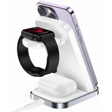 ACEFAST Беспроводное зарядное устройство 3-в-1 E15 desktop 3-in-1 wireless charging stand. Цвет: белый