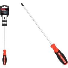 DELI Крестовая DL3465 PH3x250мм сталь S2, матовый стержень, двухкомпонентная прорезиненная рукоять