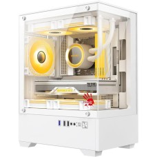 Корпус BLOODY Корпус mATX CC-125, Mini-Tower, без БП, белый [cc-125-wh]