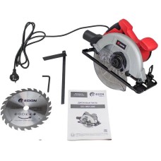 Edon CS-185/1400 Пила дисковая электрическая (1400Вт;185х20х2.4х24Т; 6000об/мин; 62мм; 48мм)