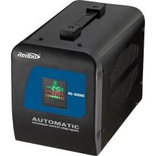 REDBO RS-3000D Стабилизатор напряжения автомат. однофазный (220В,3000VA,140-260В, дисплей, релейный)