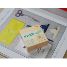 STICK`N Блок самоклеящийся бумажный ECO 21799 76x76мм 400лист. 60г/м2 пастель желтый