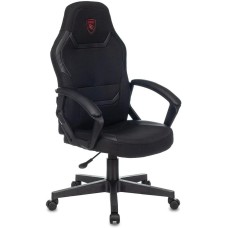 ZOMBIE Кресло игровое 10 черный ткань/эко.кожа крестов. пластик