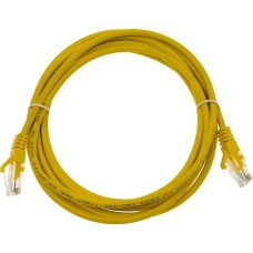 SUPRLAN Патч-корд 10-0164 UTP RJ-45 вил.-вилка RJ-45 кат.5E 3м желтый LSZH 26AWG