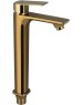 МАГНУС - Смеситель на раковину ВЫСОКИЙ, литой корпус, цвет золото 8407