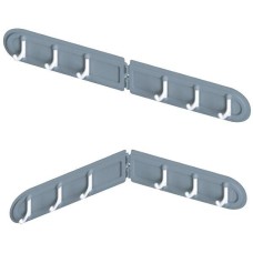 MULTIDOM Планка с 6 крючками. Размер 36,5х5,5х2,5см. VL27-226