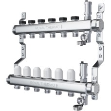 Сантехническая арматура ROYAL THERMO Коллектор нерж. в сборе универсальный 1