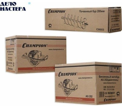Бензобур CHAMPION AG252 (2 коробки)