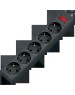 Фильтр сетевой DEFENDER (99486) ES сет.фильтр 5роз - 5м - (пакет) черный
