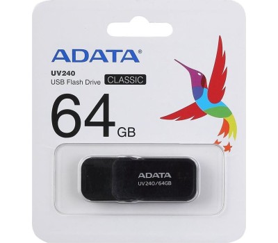 USB флеш A-DATA 64GB UV240 черный (AUV240-64G-RBK)