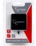 USB хаб GEMBIRD (UHB-242) концентратор USB 2.0 4 порта черный