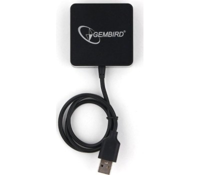 USB хаб GEMBIRD (UHB-242) концентратор USB 2.0 4 порта черный