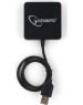 USB хаб GEMBIRD (UHB-242) концентратор USB 2.0 4 порта черный