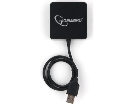 USB хаб GEMBIRD (UHB-242) концентратор USB 2.0 4 порта черный