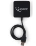 USB хаб GEMBIRD (UHB-242) концентратор USB 2.0 4 порта черный