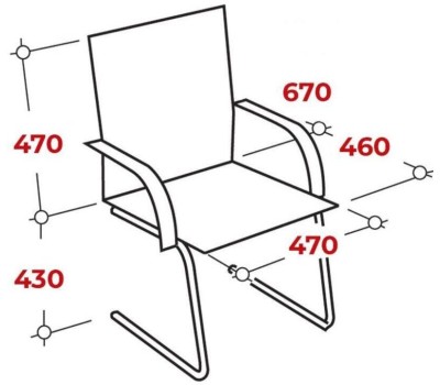 Кресло посетителя EVERPROF Opera CF сетка черный