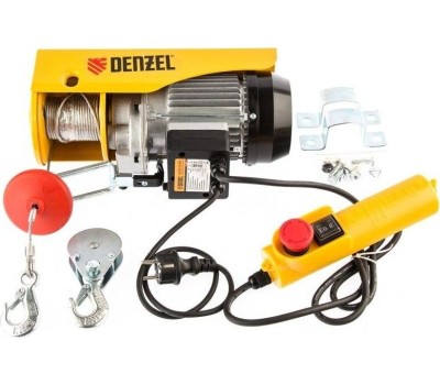 Тельфер DENZEL 52011 Тельфер электрический TF-250, 0,25 т, 540 Вт, высота 12 м, 10 м/мин