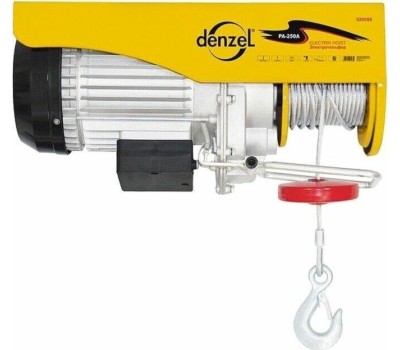 Тельфер DENZEL 52011 Тельфер электрический TF-250, 0,25 т, 540 Вт, высота 12 м, 10 м/мин