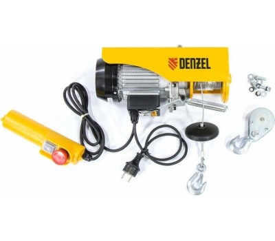 Тельфер DENZEL 52011 Тельфер электрический TF-250, 0,25 т, 540 Вт, высота 12 м, 10 м/мин