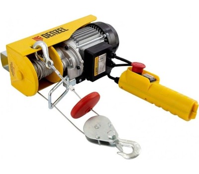 Тельфер DENZEL 52011 Тельфер электрический TF-250, 0,25 т, 540 Вт, высота 12 м, 10 м/мин