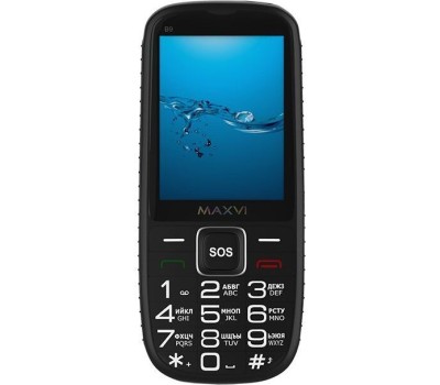 МОБИЛЬНЫЕ ТЕЛЕФОНЫ СТАНДАРТ GSM MAXVI B9 BLACK (2 SIM)